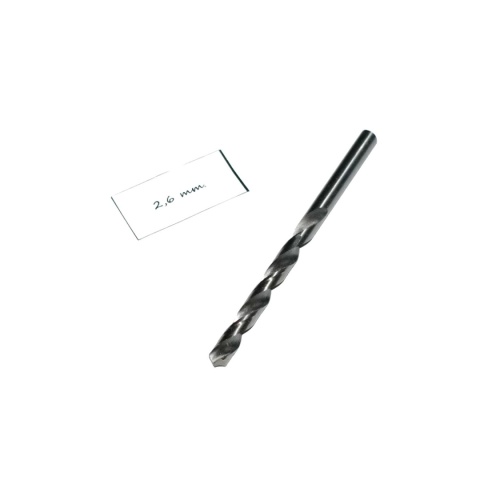 Wiertło spiralne walcowe 2,60 mm. DIN338 HSS. Do metalu, drewna i plastiku. Wiertło spiralne walcowe 2,60 mm. DIN338 HSS. Do metalu, drewna i plastiku.