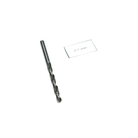 Wiertło spiralne walcowe 2,70 mm. DIN338 HSS. Do metalu, drewna i plastiku. Wiertło spiralne walcowe 2,70 mm. DIN338 HSS. Do metalu, drewna i plastiku.