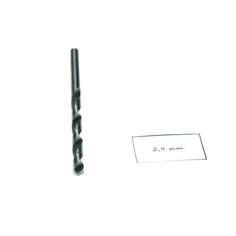 Wiertło spiralne walcowe 2,90 mm. DIN338 HSS. Do metalu, drewna i plastiku. Wiertło spiralne walcowe 2,90 mm. DIN338 HSS. Do metalu, drewna i plastiku.