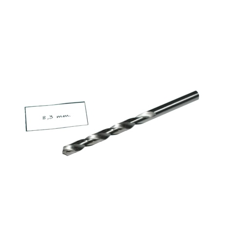 Wiertło spiralne walcowe 8,30 mm. DIN338. HSS. Do metalu, drewna i plastiku Wiertło spiralne walcowe 8,30 mm. DIN338. HSS. Do metalu, drewna i plastiku