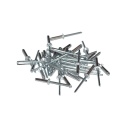 Nity zrywalne 3x14 Al/St z łbem płaskim. 50 szt. Zakres zacisku: 8,5-10,5 mm.
