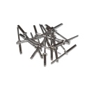 Nity zrywalne 4x14 A2 stal nierdzewna. 50 szt. Zakres zacisku: 7-10,5 mm.