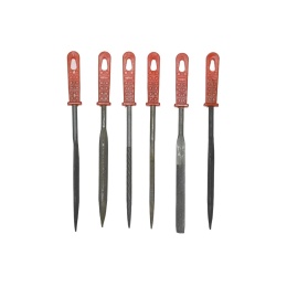 Pilniki iglaki 150 mm zestaw 6 szt - precyzyjne pilniki ręczne stal