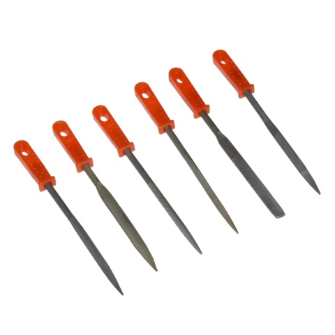 Pilniki iglaki 150 mm zestaw 6 szt - precyzyjne pilniki ręczne stal