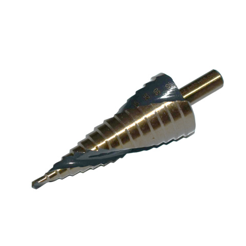 Wiertło spiralne stopniowe stożkowe kobaltowe choinkowe 4-32 mm. HSSCo. Wiertło spiralne stopniowe stożkowe kobaltowe choinkowe 4-32 mm. HSSCo.