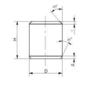Płytka węglika spiekanego 5,5x8 mm wzmacniania narzędzi wiertniczych 10 szt
