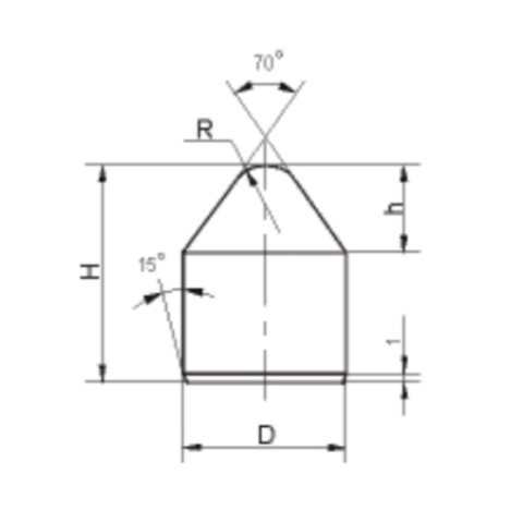 Płytki z węglika spiekanego 13x15 mm. Do wzmacniania wiertniczych dłut. Płytki z węglika spiekanego 13x15 mm. Do wzmacniania wiertniczych dłut.