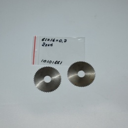 Frez tarczowy piłkowy 61x16x0,7 mm - 2 szt. HSS cięcie i frezowanie