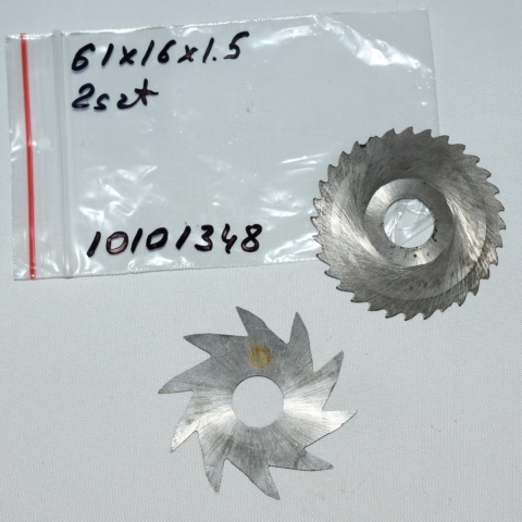 Frez tarczowy piłkowy 61x16x1,5 mm - 2 szt. HSS precyzyjne cięcie i frezowanie Frez tarczowy piłkowy 61x16x1,5 mm - 2 szt. HSS precyzyjne cięcie i frezowanie
