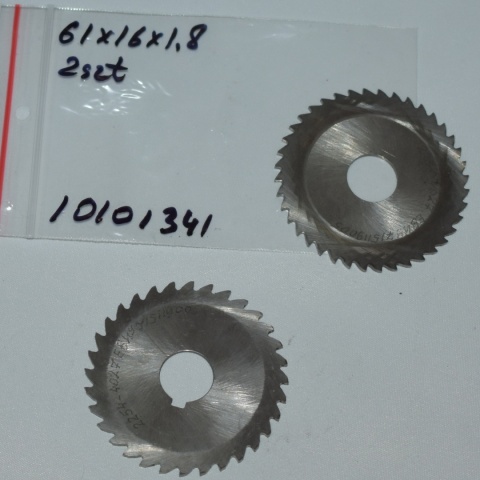 Frez tarczowy piłkowy 61x16x1,8 mm - 2 szt. HSS cięcie i frezowanie Frez tarczowy piłkowy 61x16x1,8 mm - 2 szt. HSS cięcie i frezowanie