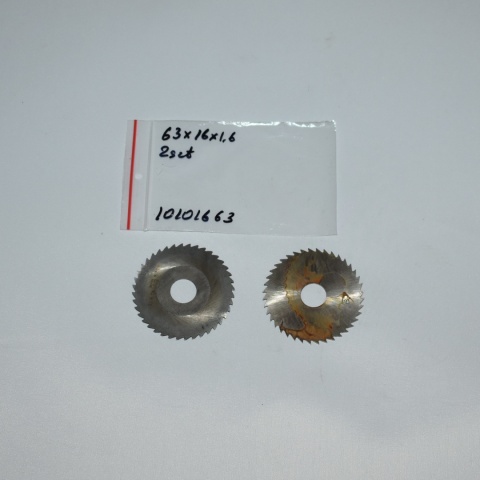 Frez tarczowy piłkowy 63x16x1,60 mm - 2 szt. HSS cięcie i frezowanie