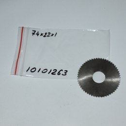 Frez tarczowy piłkowy 74x22x1,0 mm. HSS precyzyjne cięcie i frezowanie