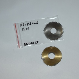 Frez tarczowy piłkowy 74x22x1,60 mm - 2 szt. HSS cięcie i frezowanie