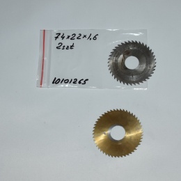 Frez tarczowy piłkowy 74x22x1,60 mm - 2 szt. HSS cięcie i frezowanie