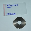 Frez tarczowy piłkowy 75x22x1,2 mm. HSS precyzyjne cięcie i frezowanie