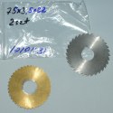 Frez tarczowy piłkowy 75x22x3,5 mm - 2 szt. HSS cięcie i frezowanie