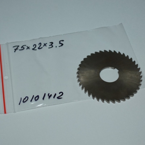 Frez tarczowy piłkowy 75x22x3,5 mm. HSS precyzyjne cięcie i frezowanie
