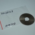 Frez tarczowy piłkowy 75x22x3,5 mm. HSS precyzyjne cięcie i frezowanie