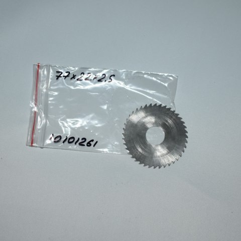 Frez tarczowy piłkowy 77x22x2,5 mm. HSS precyzyjne cięcie i frezowanie Frez tarczowy piłkowy 77x22x2,5 mm. HSS precyzyjne cięcie i frezowanie