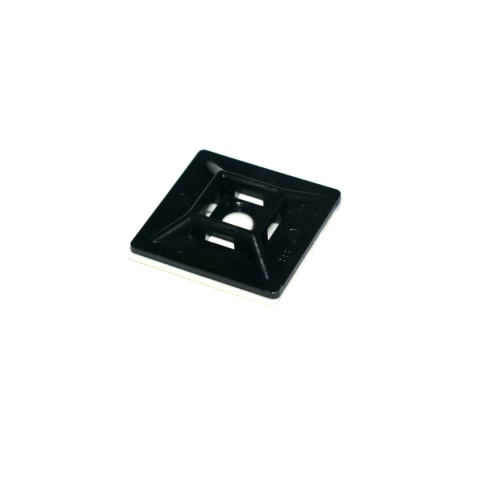 Element mocujący samoprzylepny do opasek kablowych 19x19 mm. UV BLACK Element mocujący samoprzylepny do opasek kablowych 19x19 mm. UV BLACK