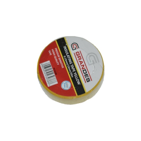 Taśma izolacyjna 19 mm * 0,13 mm * 20 m. Żólta. Taśma izolacyjna 19 mm * 0,13 mm * 20 m. Żólta.