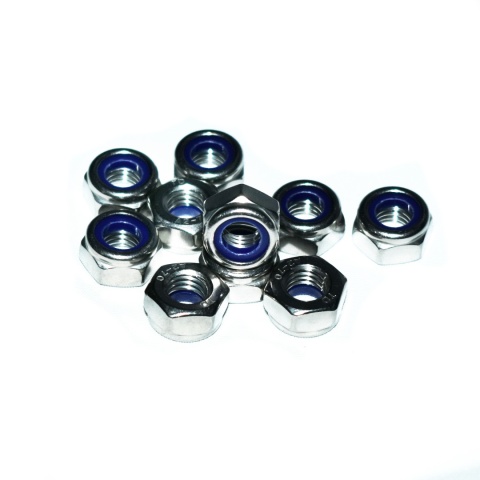 Nakrętka samokontrująca z wkładką samohamowna M5 nierdzewna A2 DIN985 20szt