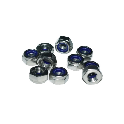 Nakrętka samokontrująca z wkładką samohamowna M5 nierdzewna A2 DIN985 20szt