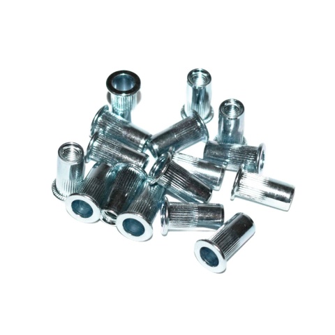 Nitonakrętka walcowa stalowa M6x14 mm. 20 szt. Zakres mocowania 0,5-3 mm. Nitonakrętka walcowa stalowa M6x14 mm. 20 szt. Zakres mocowania 0,5-3 mm.