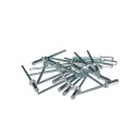 Nity zrywalne 3x10 Al/St z łbem płaskim. 50 szt. Zakres zacisku: 5-7 mm.