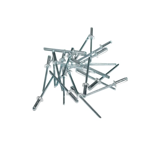 Nity zrywalne 3x8 Al/St z łbem płaskim. 50 szt. Zakres zacisku: 3,5-5 mm. Nity zrywalne 3x8 Al/St z łbem płaskim. 50 szt. Zakres zacisku: 3,5-5 mm.