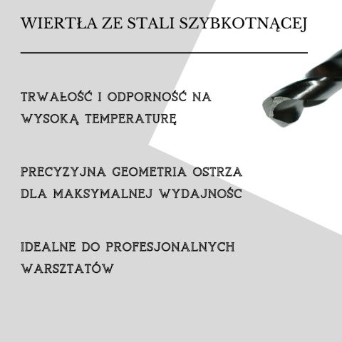 Wiertło bardzo długie 4,0x220 mm. HSS. Wiertła do metalu. DIN1869.
