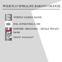 Wiertło bardzo długie 5,0x195 mm. DIN1869. HSS. Wiertła do metalu.