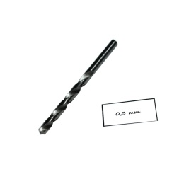 Wiertło spiralne precyzyjne 0,30 mm. DIN338. Mikrowiertło do metalu. HSS.