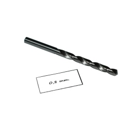 Wiertło spiralne precyzyjne 0,80 mm. DIN338. Mikrowiertło do metalu. HSS.