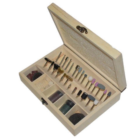 Kamienie szlifierskie mini zestaw 100 szt - końcówki 3 mm polerowanie