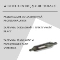 Nawiertak nakiełek HSS 2,0 mm - wiertło centrujące do metalu. DIN333-A