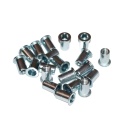 Nitonakrętka walcowa stal M5x16 mm. 20 szt. Zakres 2,5-5 mm. Gładką tuleją