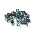 Nitonakrętka walcowa stal M5x16 mm. 20 szt. Zakres 2,5-5 mm. Gładką tuleją
