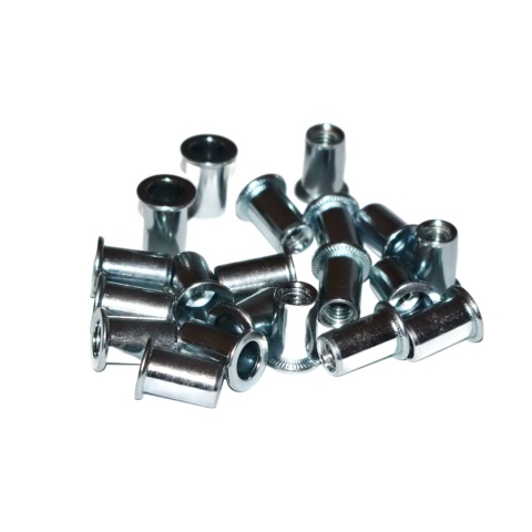 Nitonakrętka walcowa stal M6x14 mm. 20 szt. Zakres 0,5-3 mm. Gładką tuleją Nitonakrętka walcowa stal M6x14 mm. 20 szt. Zakres 0,5-3 mm. Gładką tuleją