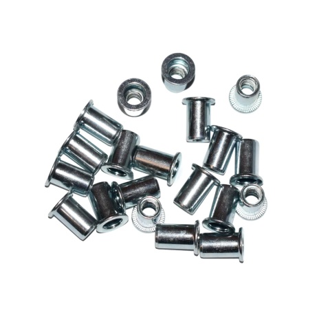 Nitonakrętka walcowa stal M6x14 mm. 20 szt. Zakres 0,5-3 mm. Gładką tuleją Nitonakrętka walcowa stal M6x14 mm. 20 szt. Zakres 0,5-3 mm. Gładką tuleją