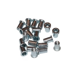 Nitonakrętka walcowa stal M6x16,5 mm 20 szt. Zakres 3-5,5 mm. Gładką tuleją