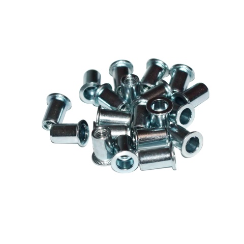 Nitonakrętka walcowa stal M6x16,5 mm 20 szt. Zakres 3-5,5 mm. Gładką tuleją