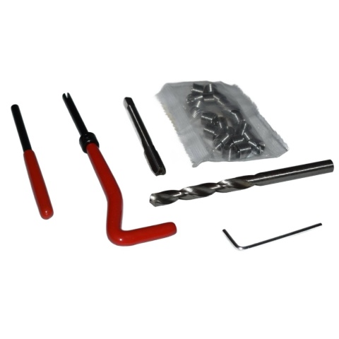 Zestaw do naprawy gwintów M6x1.0 - 15 szt. Wkładki regeneracyjne.