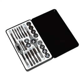 Zestaw gwintowników i narzynek 24el - M5-M12 NPT stal kaseta metalowa