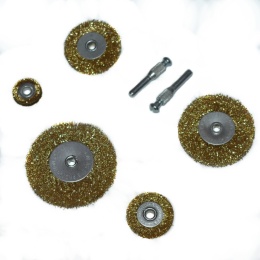 Zestaw szczotek drucianych do wiertarki 5 szt - stal mosiądz czyszczenie